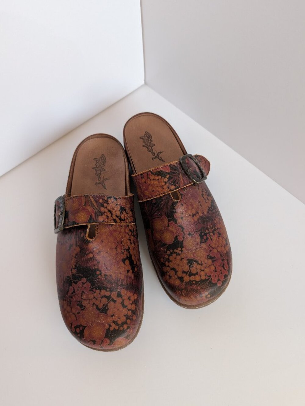 Portofino leather multicolor clogs. Size 39.